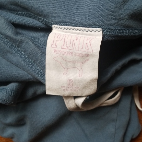 SOLD Love PINK slate blue crops - Picture 3 of 3